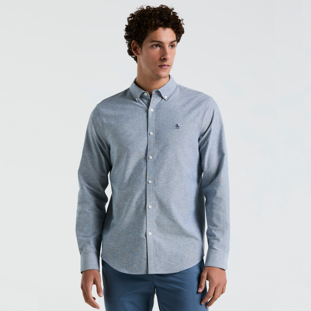 Camisa Manga Larga Oxford - Original Penguin México
