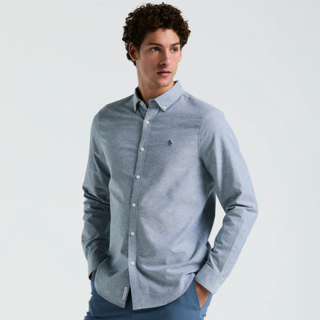 Camisa Manga Larga Oxford - Original Penguin México