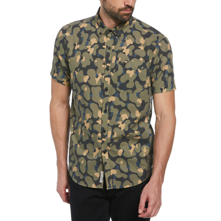 Camisa Manga Corta Oxford AOP Camo