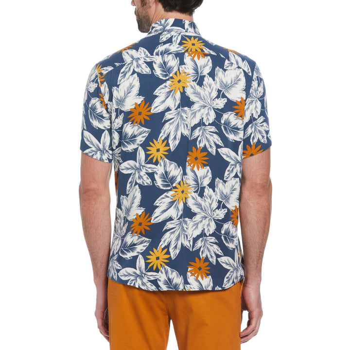 Camisa Manga Corta De Viscosa Con Estampado Floral