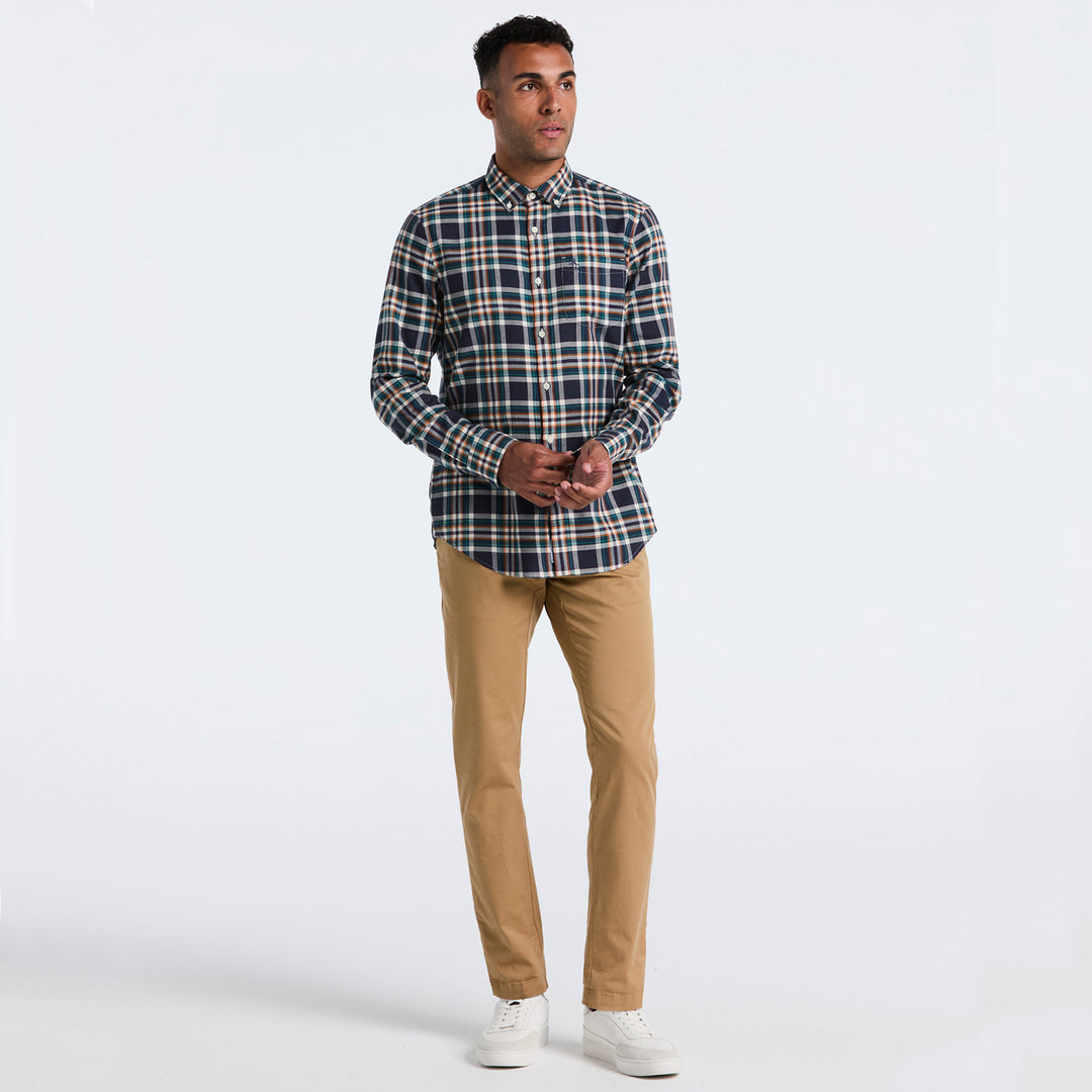 Camisa Manga Larga A Cuadros