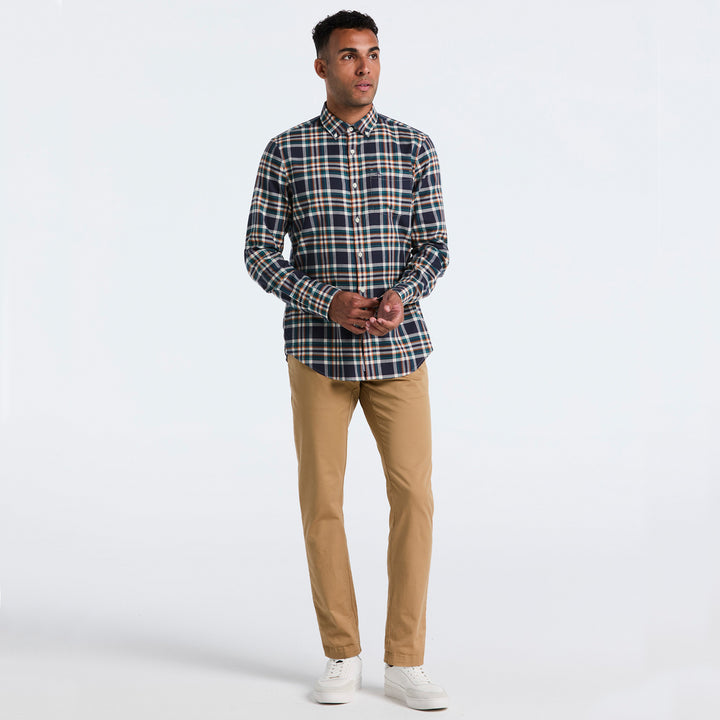 Camisa Manga Larga A Cuadros