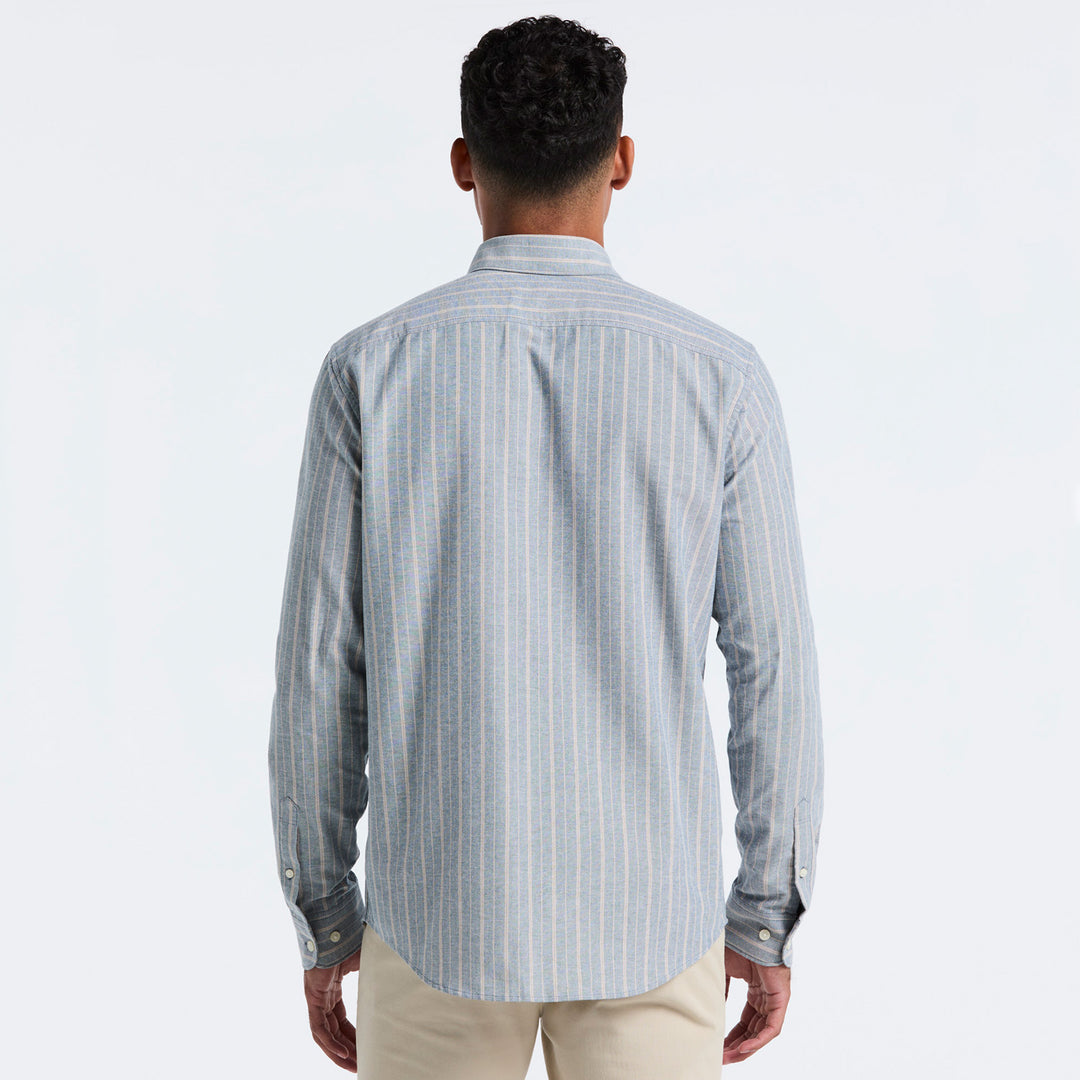 Camisa Manga Larga Oxford A Rayas Verticales