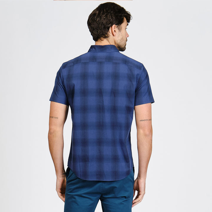 Camisa Manga Corta De Popelina A Cuadros