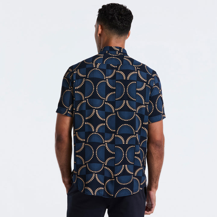Camisa Manga Corta De Viscosa Fans