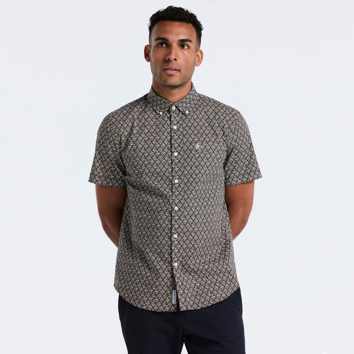 Camisa Manga Corta De Popelina Diamond Geo