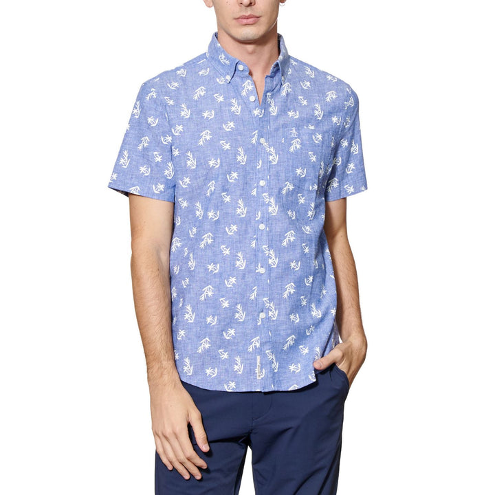 Camisa Manga Corta Con Estampado Verano Floral