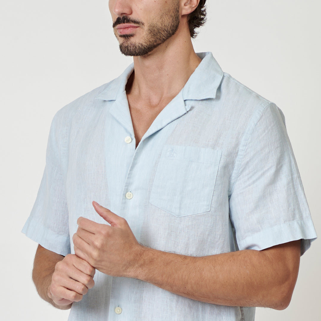 Camisa Manga Corta A Rayas Tonales