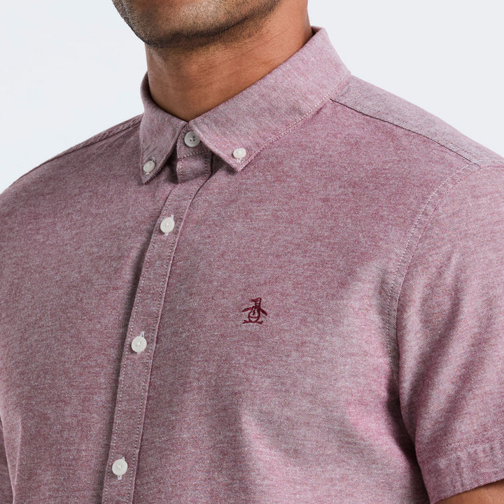 Camisa Manga Corta Oxford Sin Bolsillo