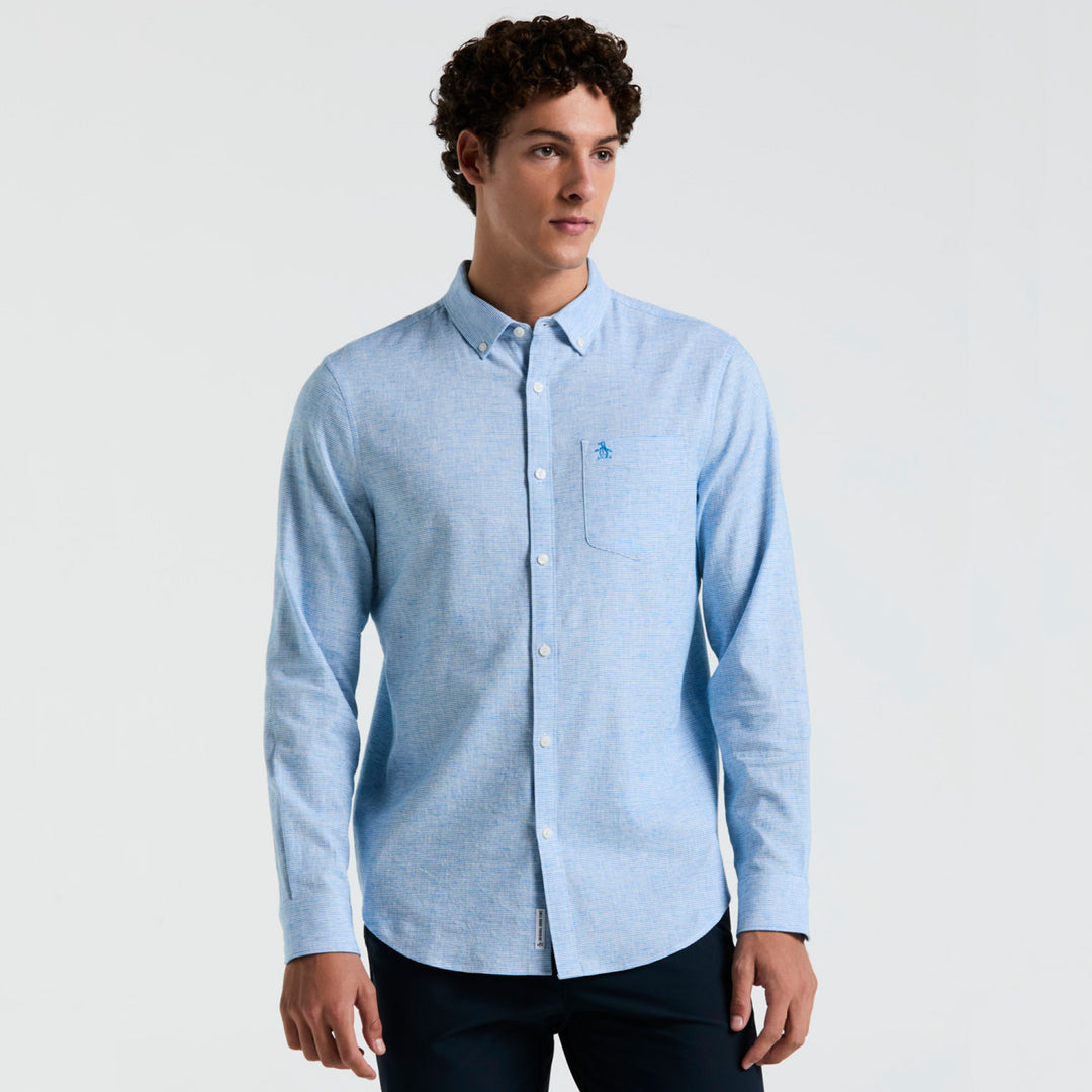 Camisa Manga Larga De Algodón - Original Penguin México