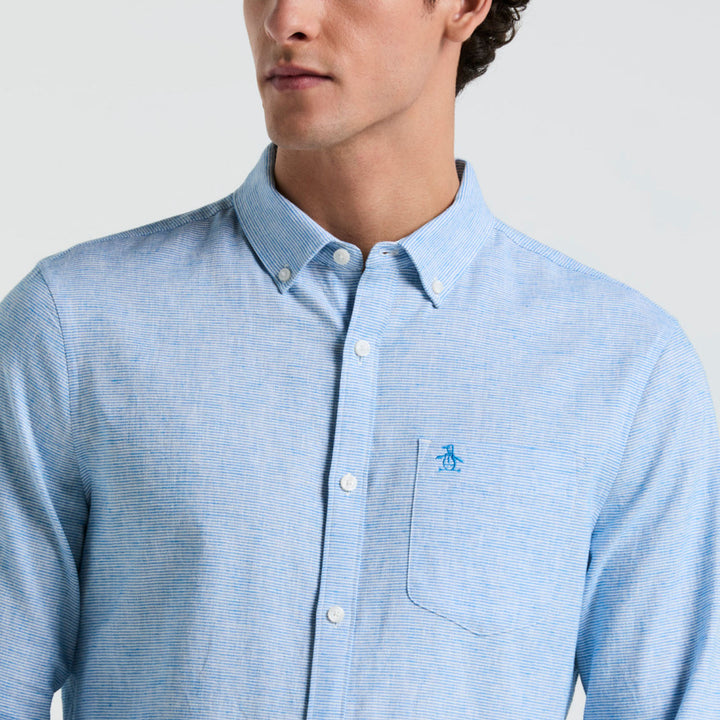 Camisa Manga Larga De Algodón - Original Penguin México
