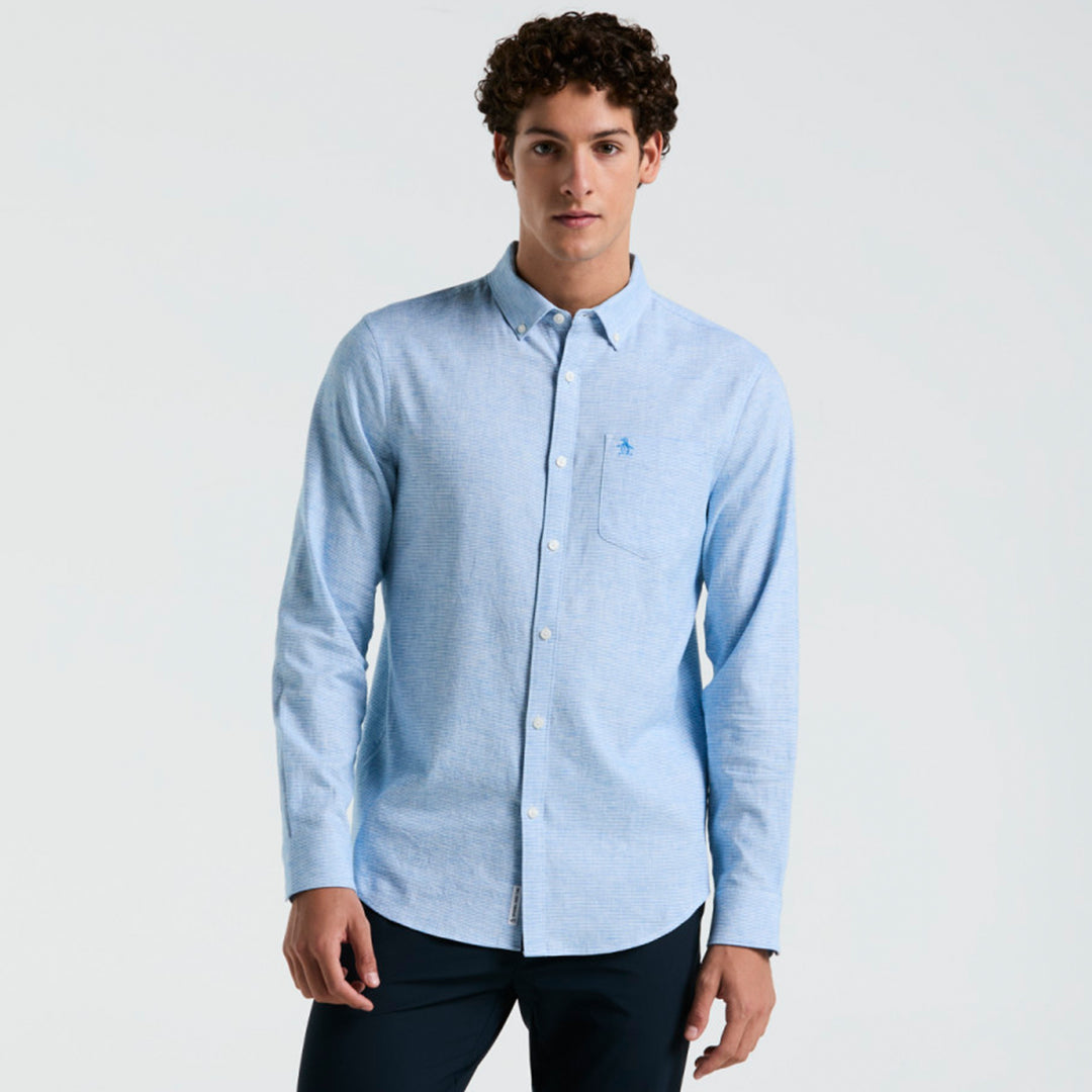 Camisa Manga Larga De Algodón - Original Penguin México