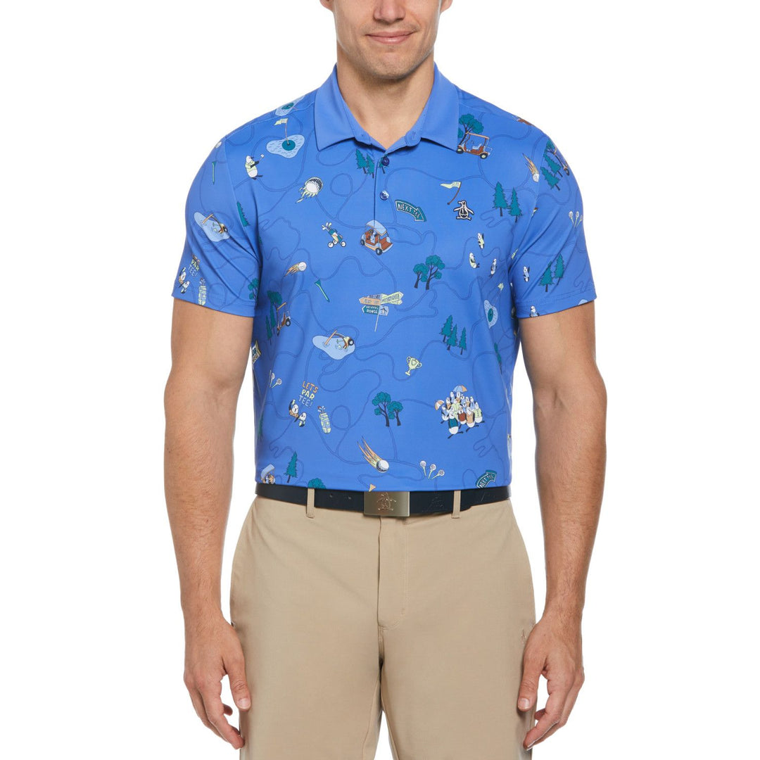 Polo De Golf Full Print Pete's Golf