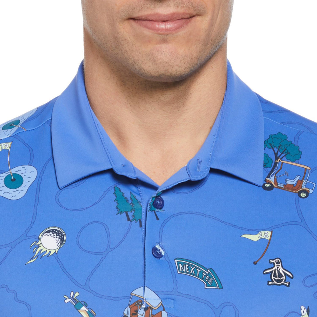 Polo De Golf Full Print Pete's Golf