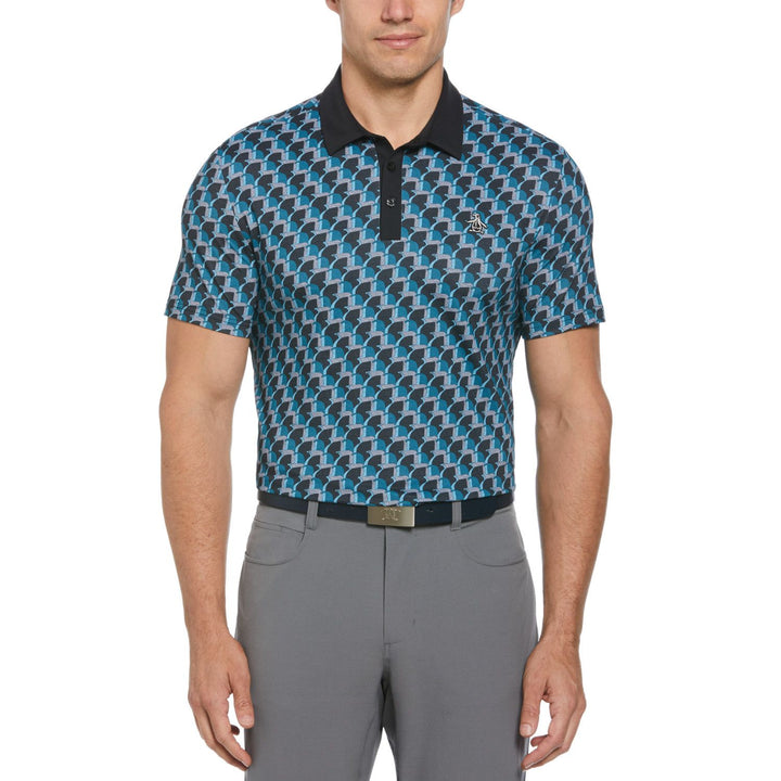 Polo De Golf Con Estampado All Over Pete's Outline