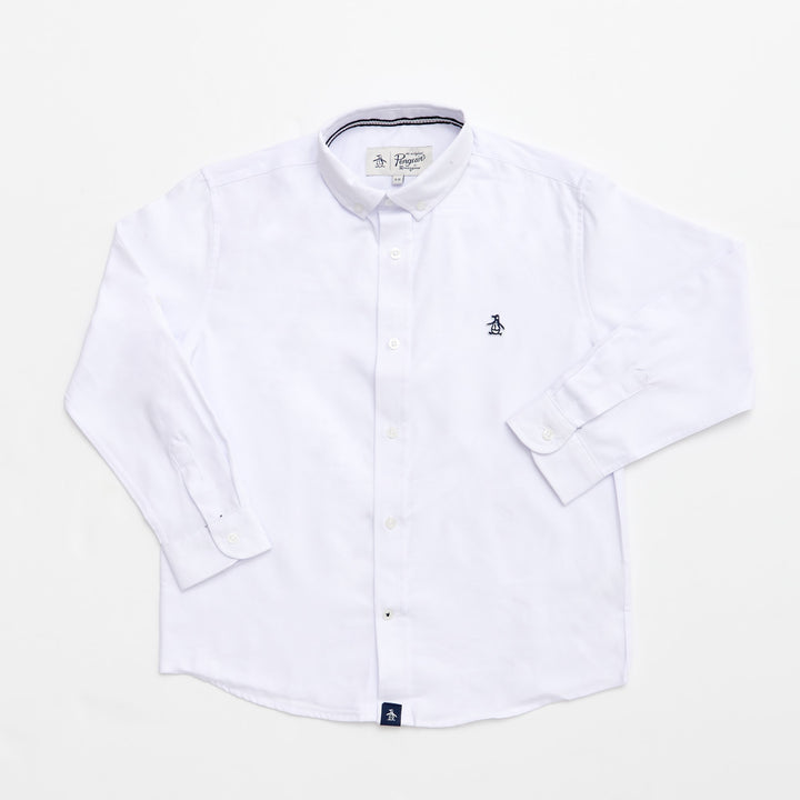 Camisa Manga Larga Oxford De Algodón