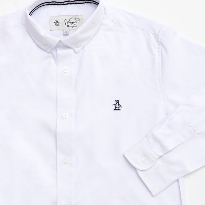 Camisa Manga Larga Oxford De Algodón