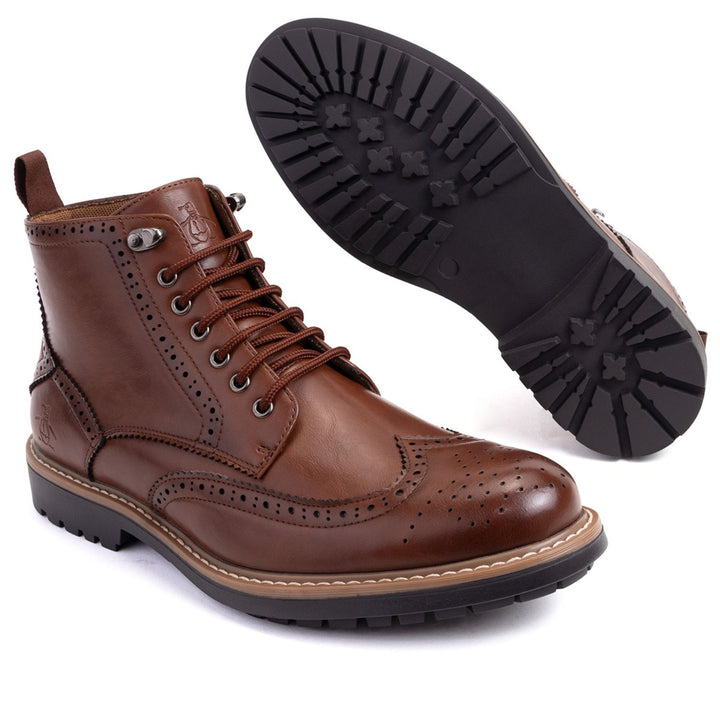 Zapato Tipo Bota Edwin Cafe