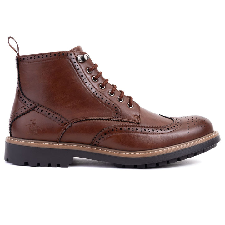 Zapato Tipo Bota Edwin Cafe