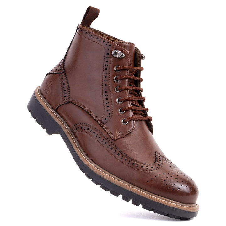 Zapato Tipo Bota Edwin Cafe