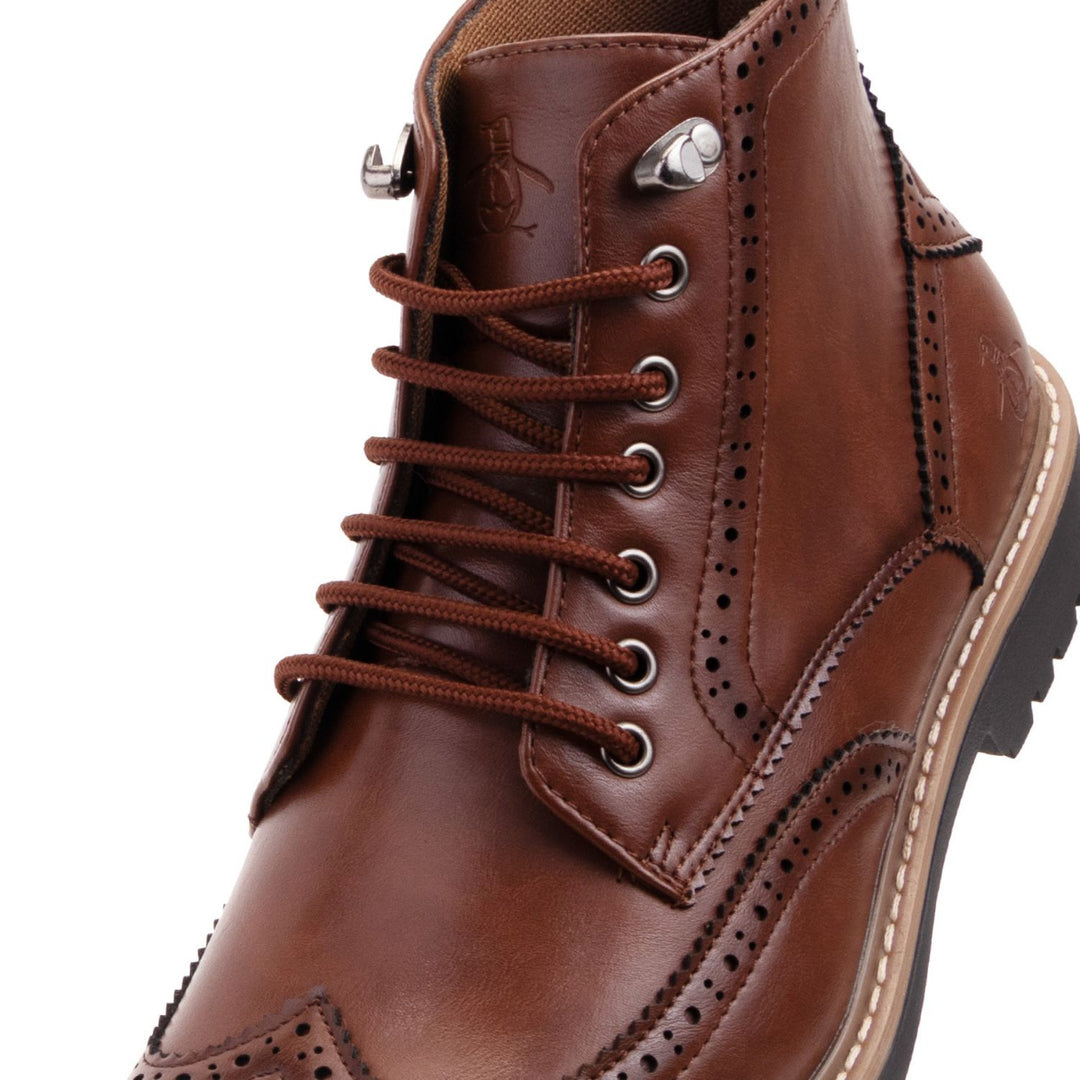 Zapato Tipo Bota Edwin Cafe