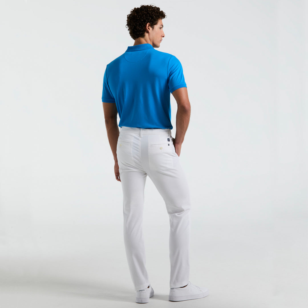 Pantalon De Algodon Tencel Corte Chino