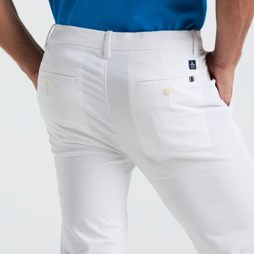 Pantalon De Algodon Tencel Corte Chino