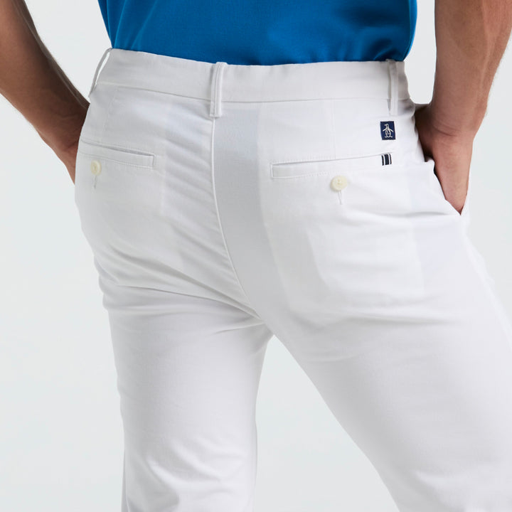 Pantalon De Algodon Tencel Corte Chino