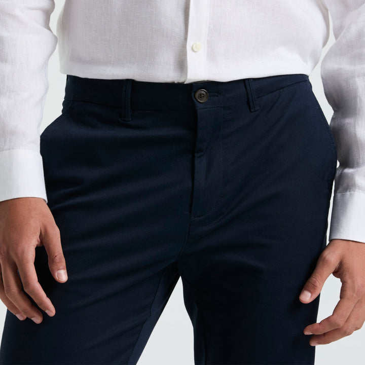 Pantalon Chino De Algodón Tencel