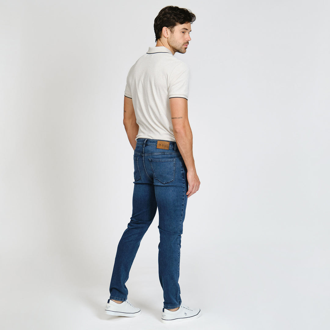 Jeans Modal Rectos De Corte Regular Denim