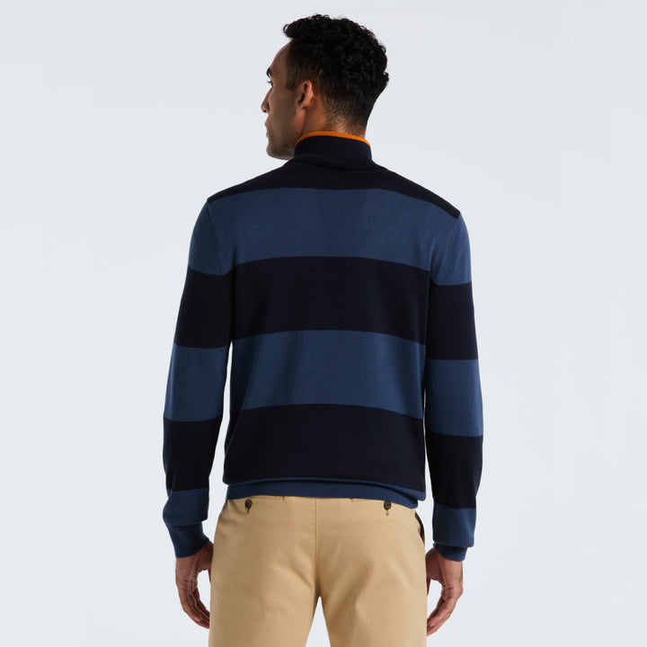 Sueter En Bloques De Color Con Cierre 1/4