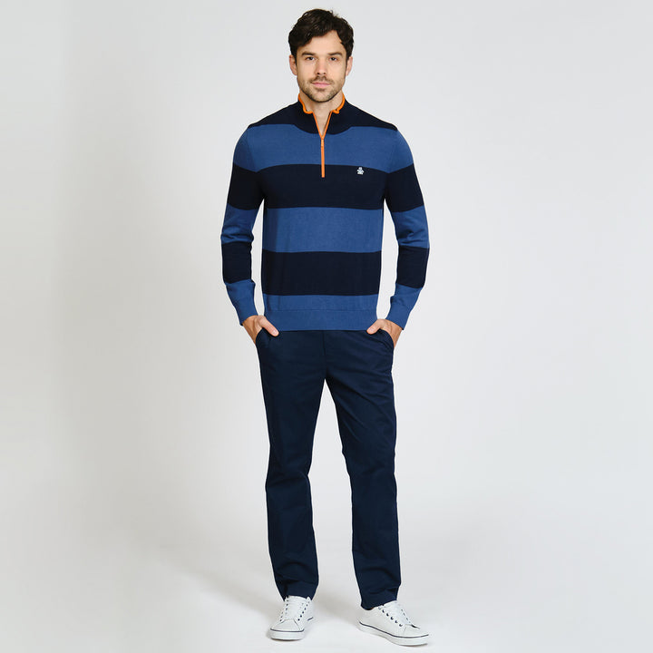 Sueter En Bloques De Color Con Cierre 1/4