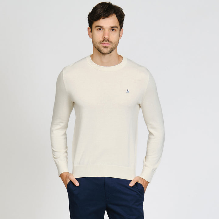 Sueter De Algodón Con Cuello Redondo