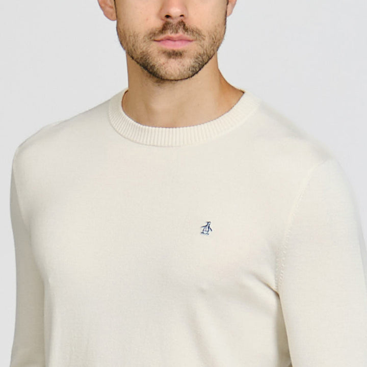 Sueter De Algodón Con Cuello Redondo