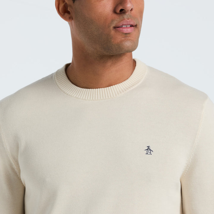 Sueter De Algodón Con Cuello Redondo