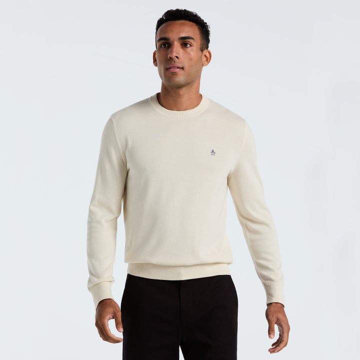 Sueter De Algodón Con Cuello Redondo