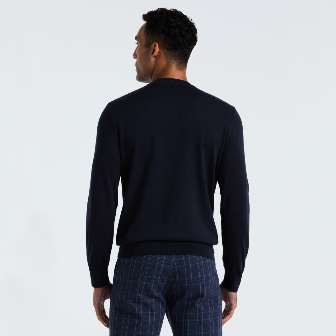 Sueter De Algodón Con Cuello Redondo