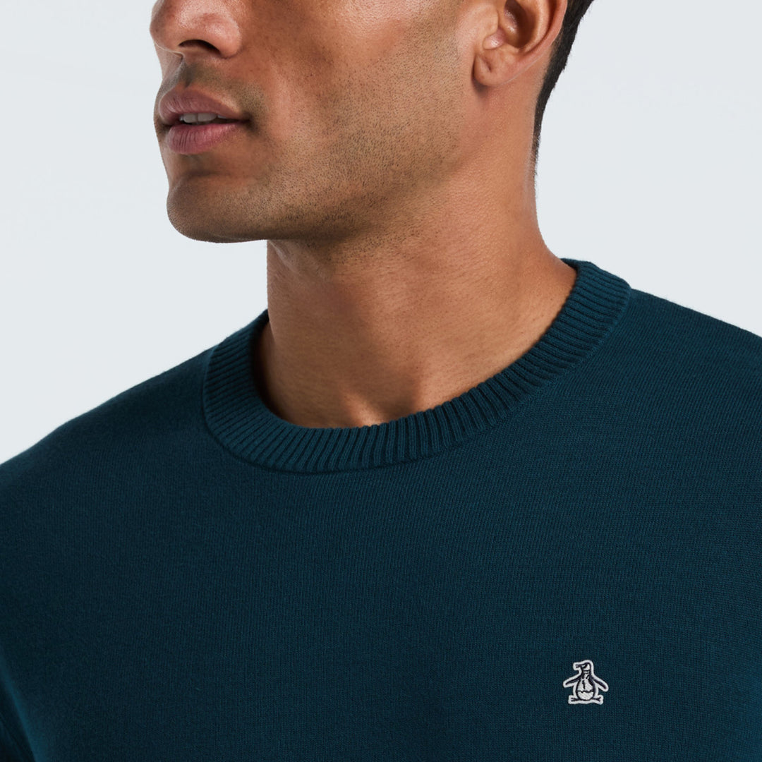 Sueter De Algodón Con Cuello Redondo