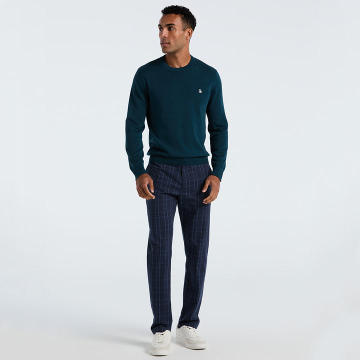 Sueter De Algodón Con Cuello Redondo