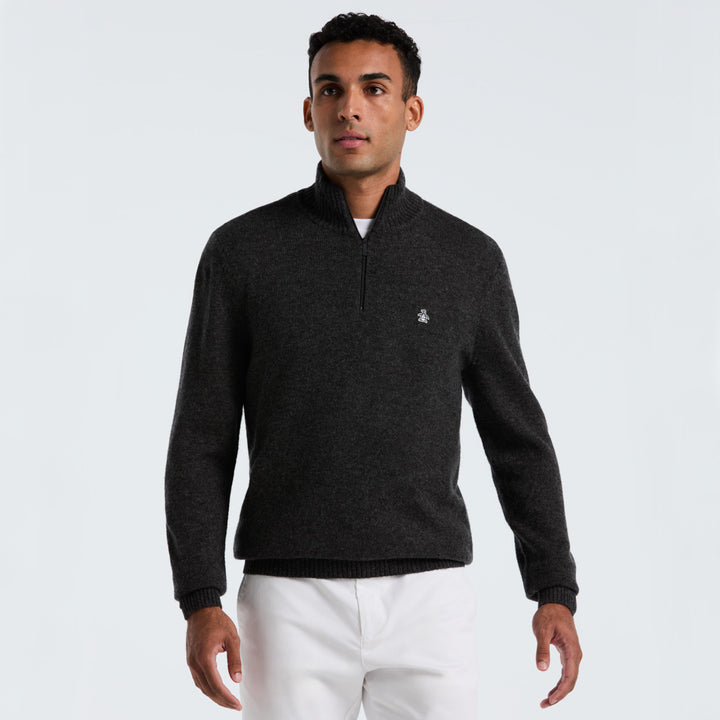 Sueter De Lana Con Cierre 1/4