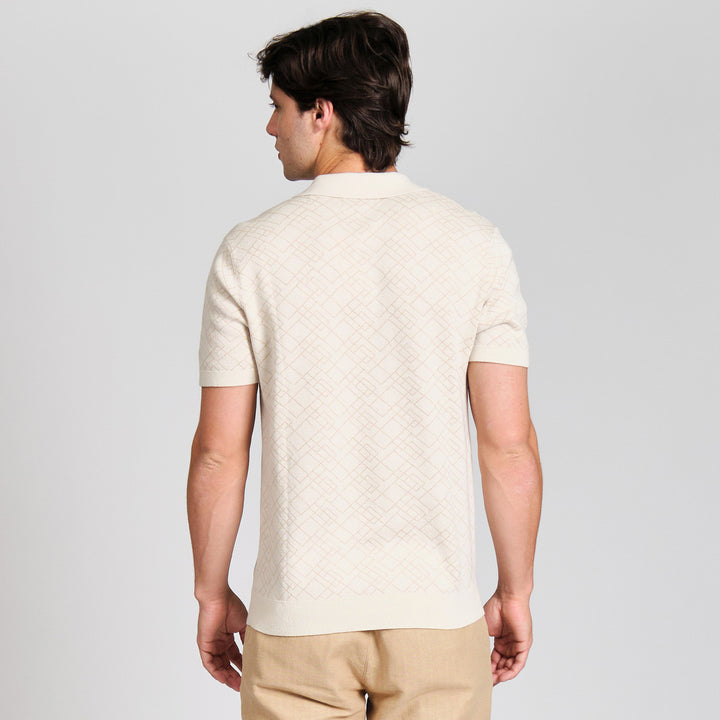 Polo De Algodón Con Jacquard