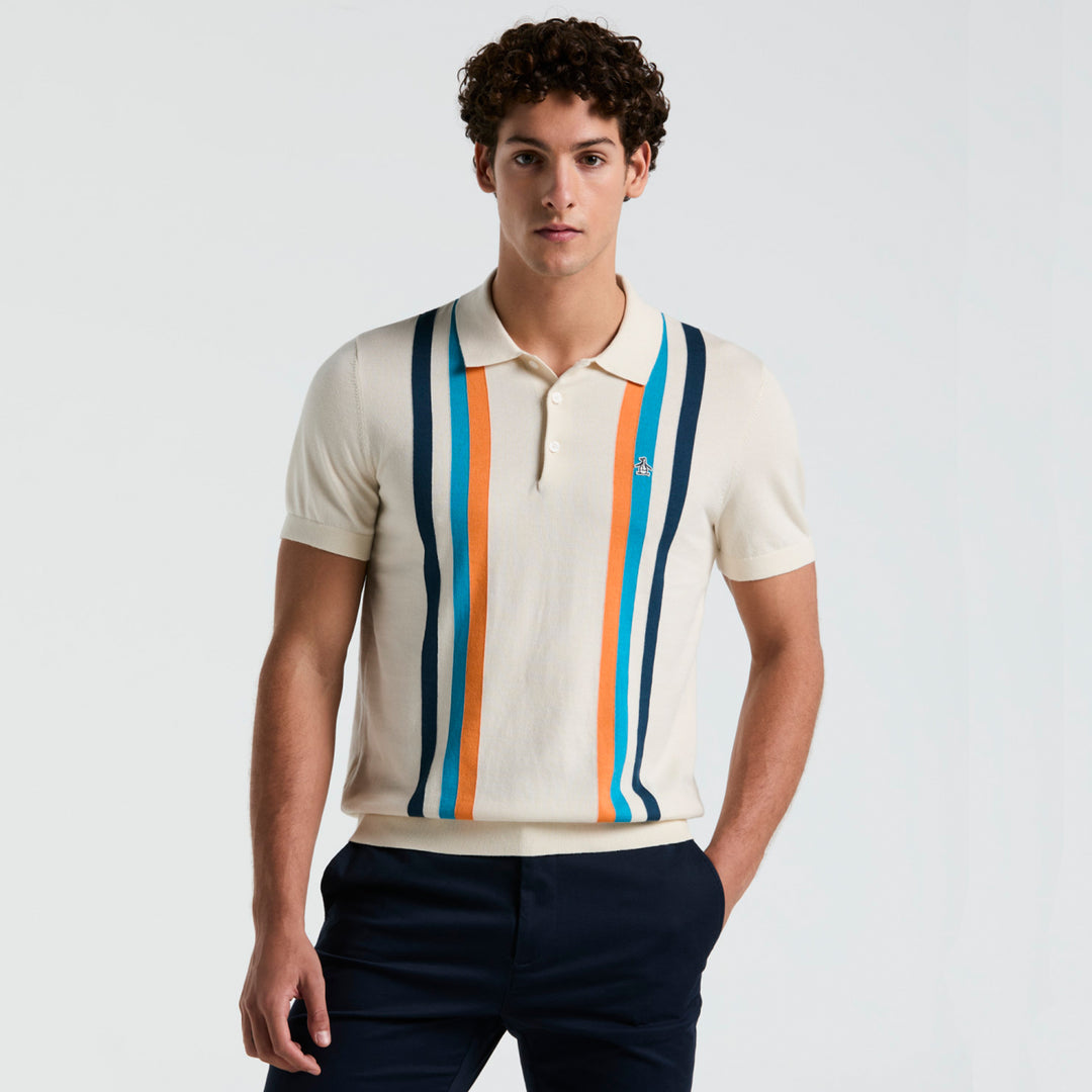 Polo De Algodón Con Linea Vertical - Original Penguin México