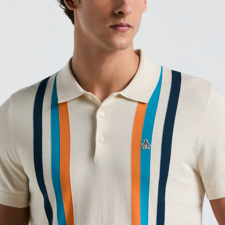 Polo De Algodón Con Linea Vertical - Original Penguin México