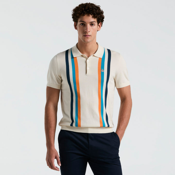 Polo De Algodón Con Linea Vertical - Original Penguin México