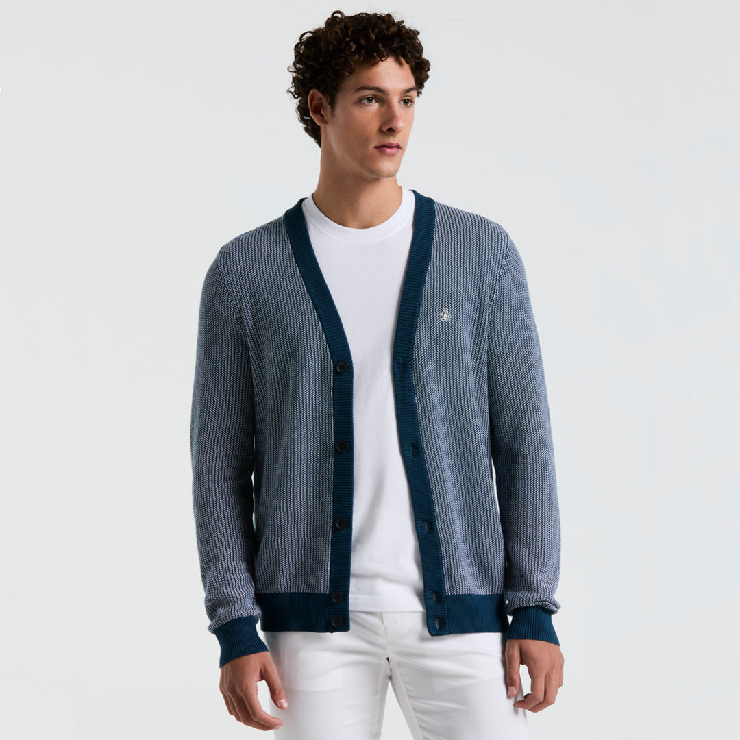 Sueter Tuck Stitch Cardigan - Original Penguin México