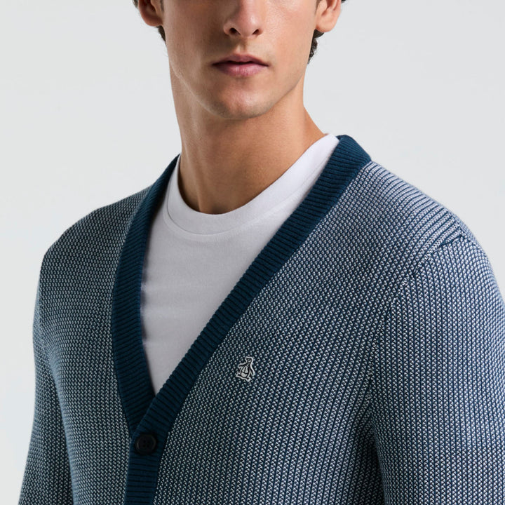 Sueter Tuck Stitch Cardigan - Original Penguin México