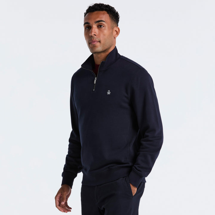 Sudadera De Algodón Organico Con Cierre 1/4