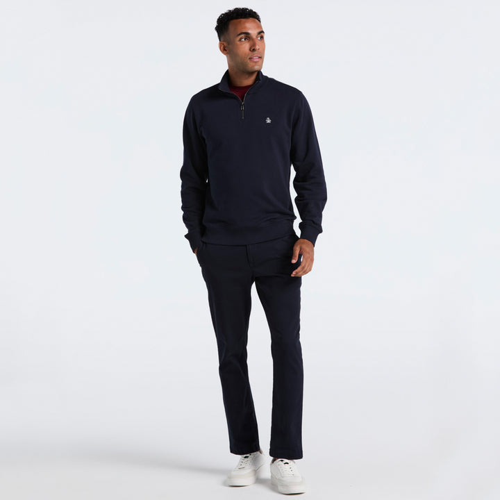 Sudadera De Algodón Organico Con Cierre 1/4