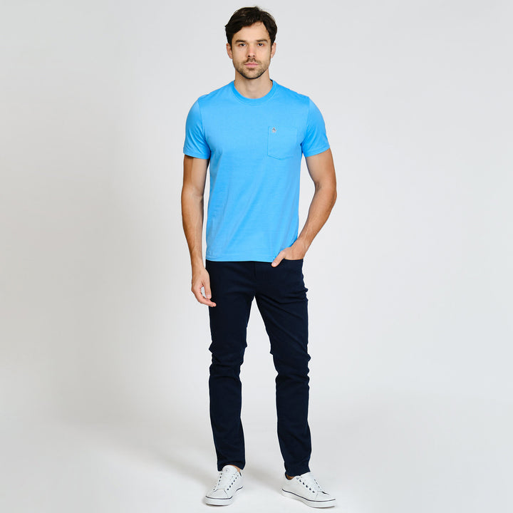 Playera De Algodón Supima Con Bolsillo