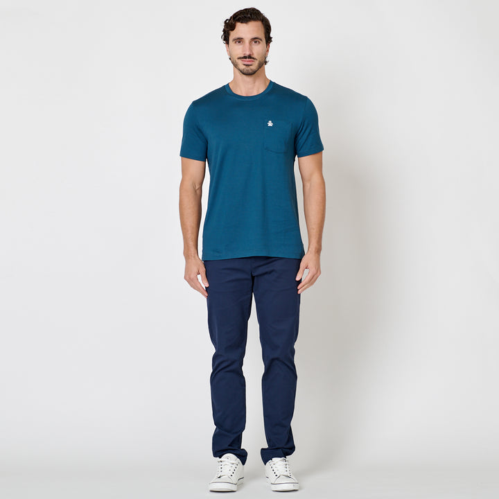 Playera De Algodón Supima Con Bolsillo